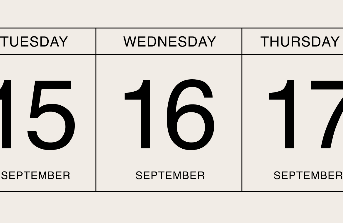 Wednesday, 16 September